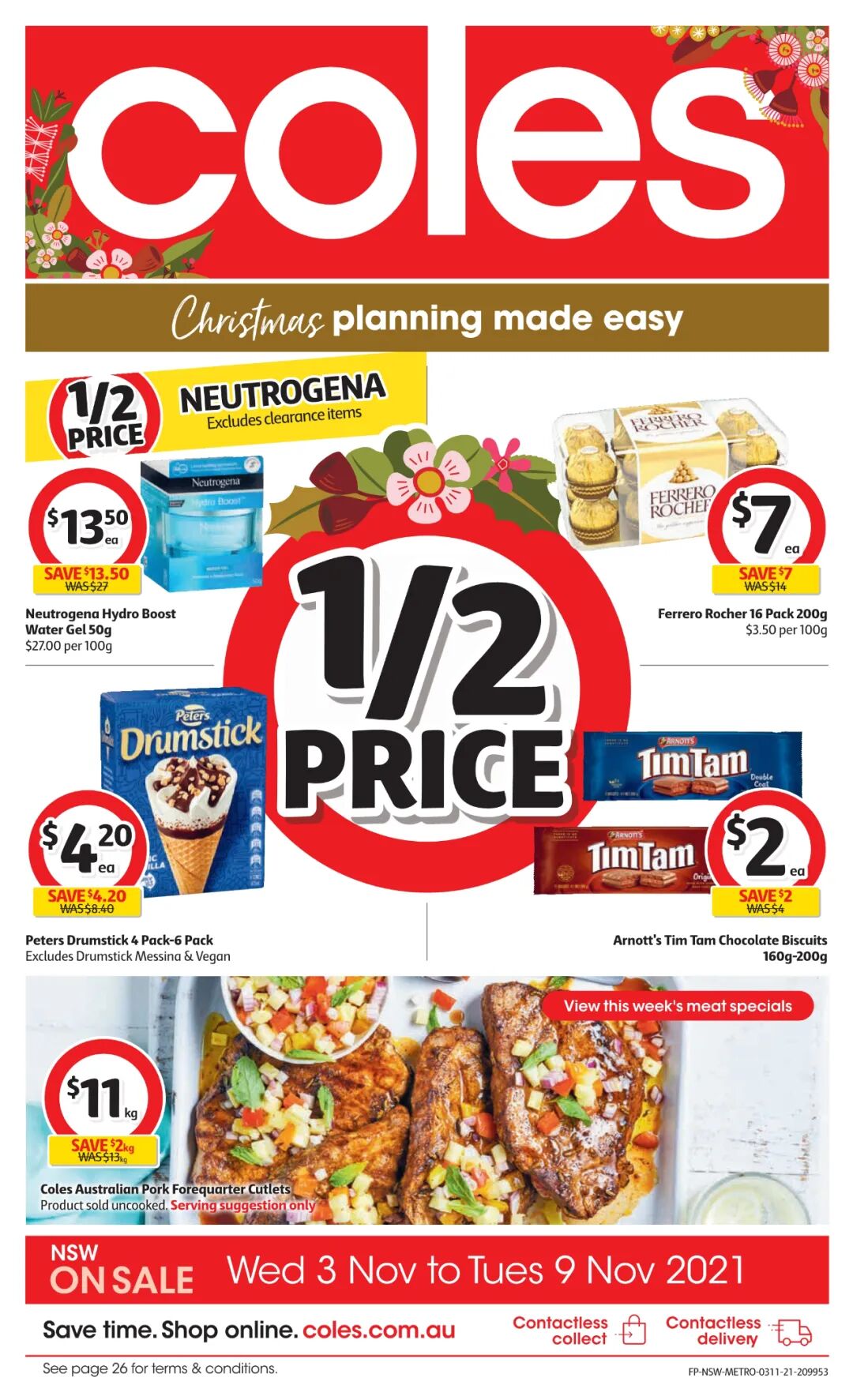11月3日-9日! Coles最新半价商品目录出炉，厕纸、番茄酱等在列（组图） - 1