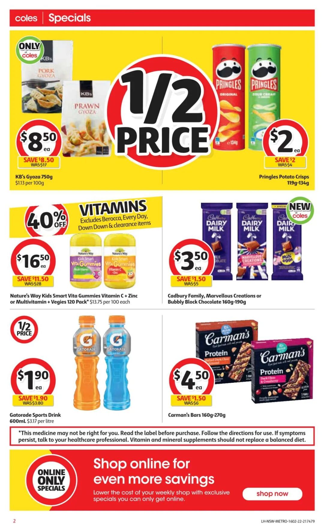 2月16日-22日！Coles最新半价商品出炉，蒸饺酱油等在列（组图） - 2