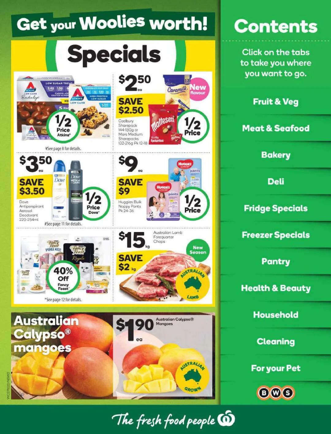 10月27日-11月2日！Woolies最新半价商品目录出炉，尿布，花生酱等在列（组图） - 2