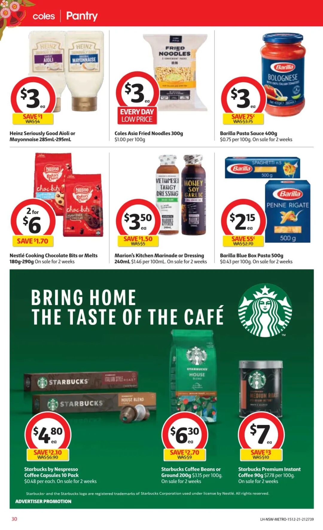 12月15日-21日！Coles最新半价商品目录出炉，番茄酱、厕纸等在列（组图） - 35