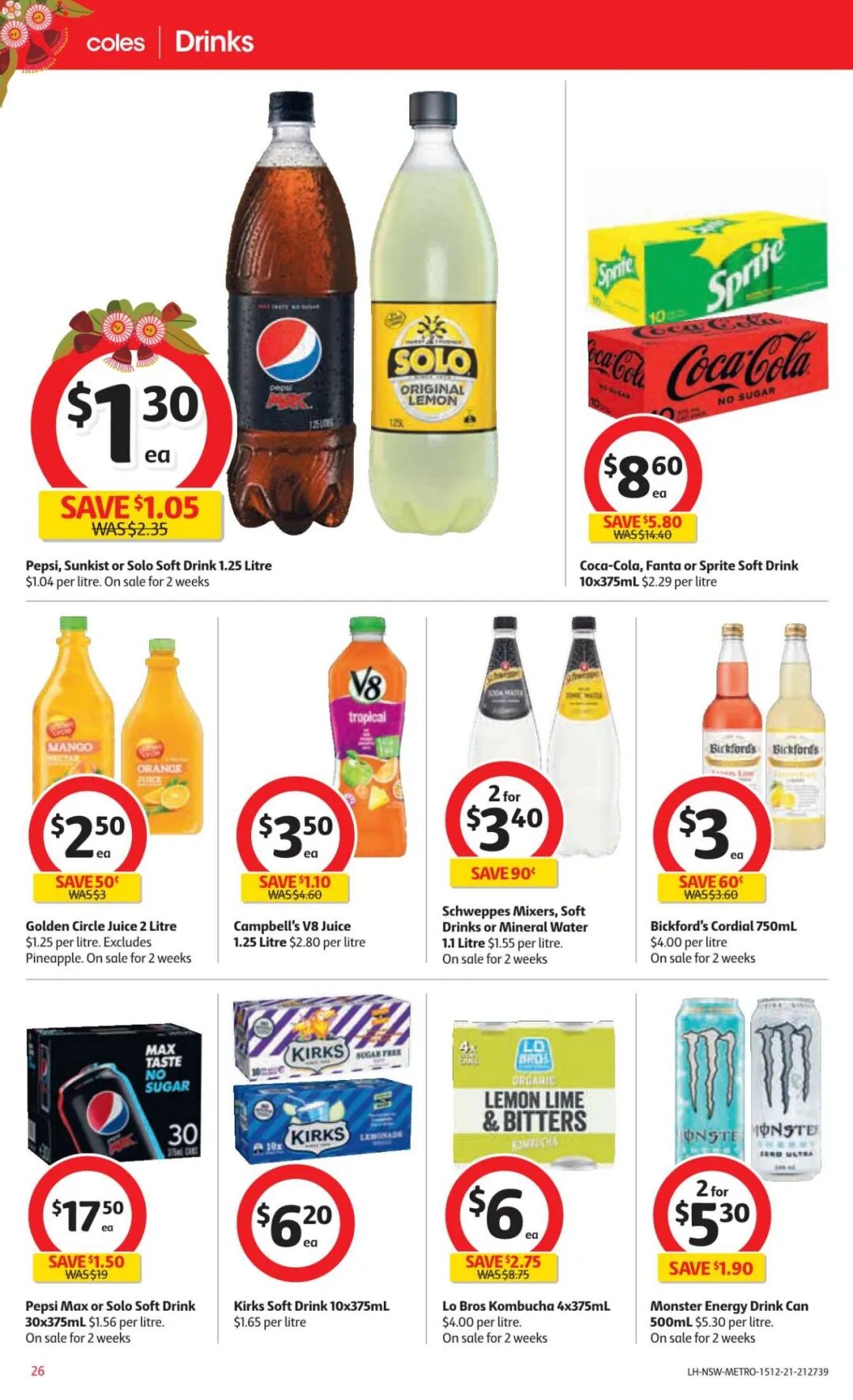 12月15日-21日！Coles最新半价商品目录出炉，番茄酱、厕纸等在列（组图） - 33