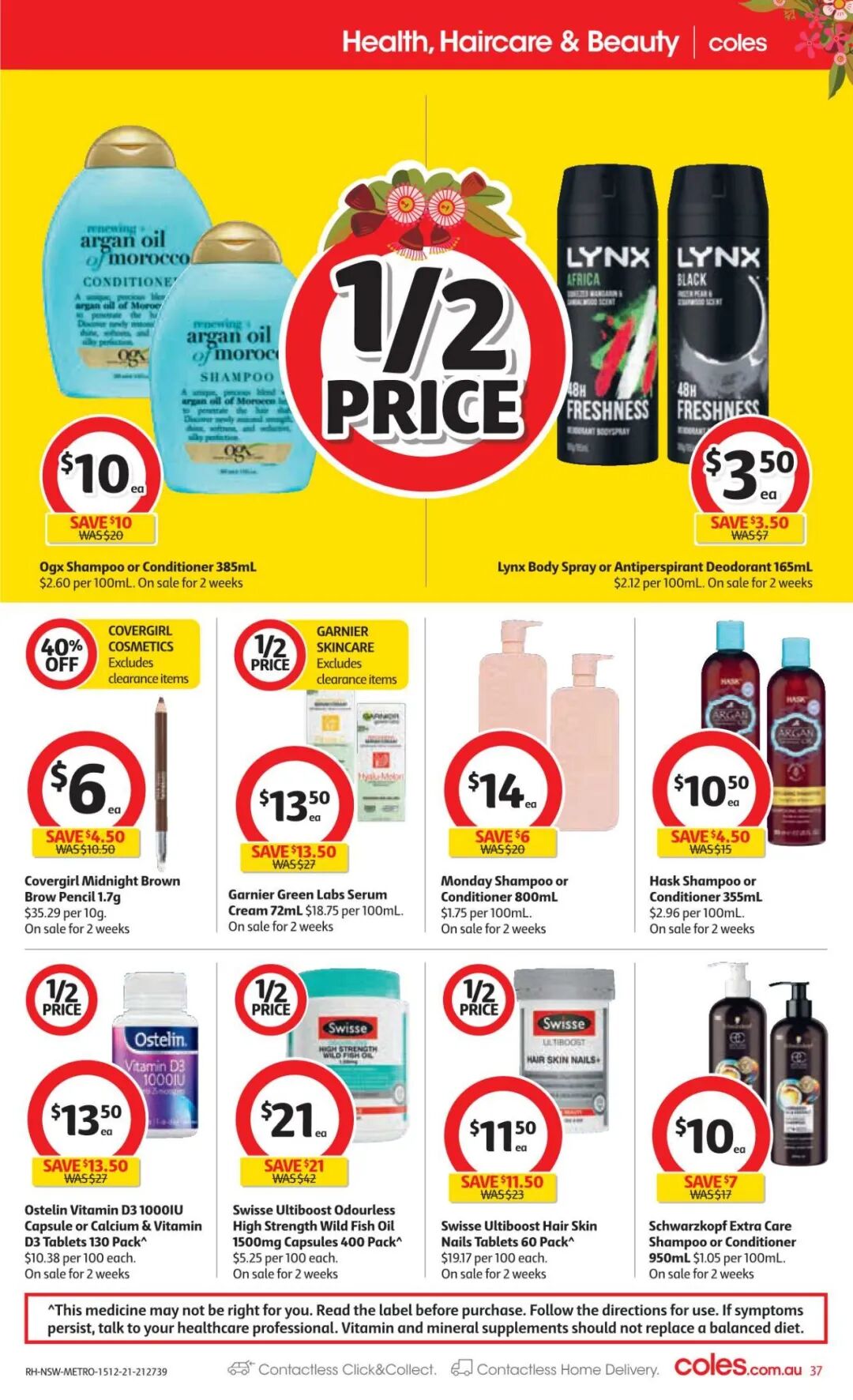 12月15日-21日！Coles最新半价商品目录出炉，番茄酱、厕纸等在列（组图） - 8