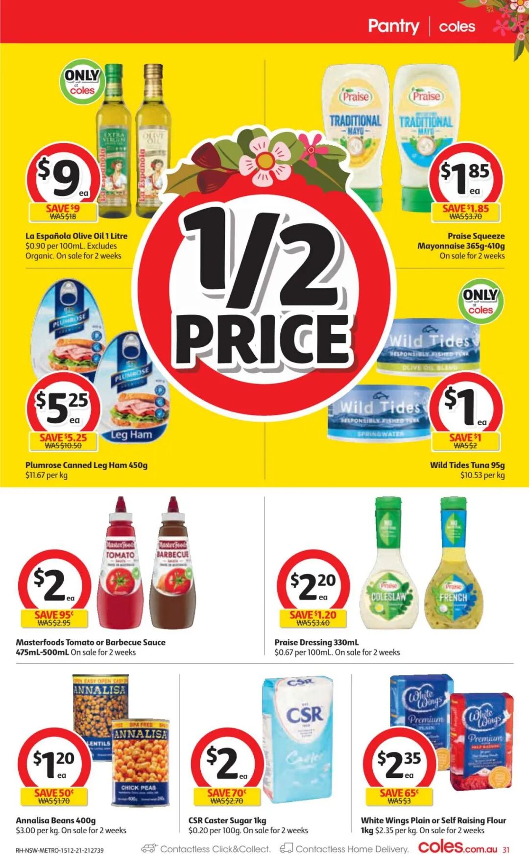 12月15日-21日！Coles最新半价商品目录出炉，番茄酱、厕纸等在列（组图） - 5