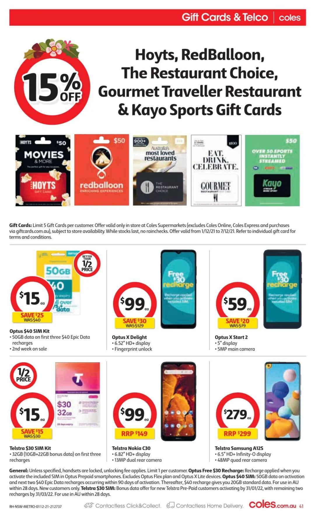 12月1日~7日！Coles最新半价商品目录出炉！橄榄油、厕纸等在列（组图） - 40