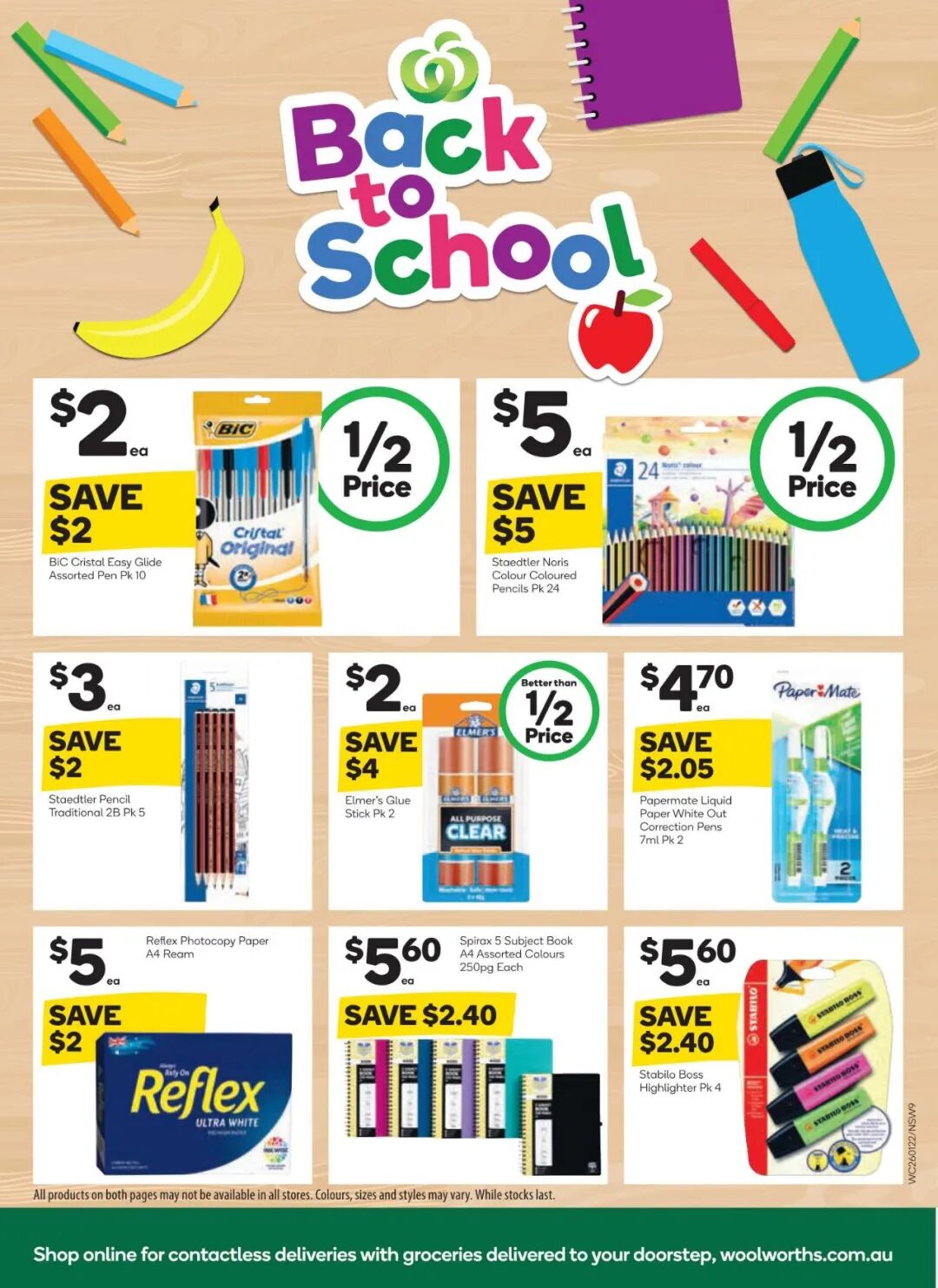 1月26日-2月1日！Woolies最新半价商品目录出炉，儿童画笔、洗衣液等在列（组图） - 5