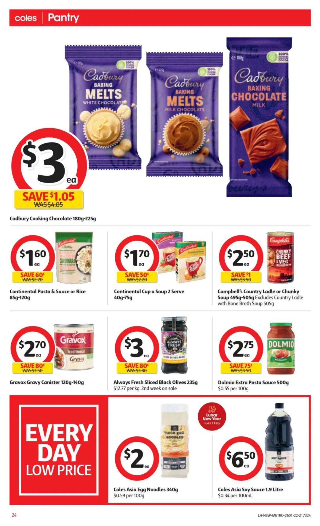 1月26日-2月1日！Coles最新半价商品目录出炉，花生酱、橄榄油等在列（组图） - 33