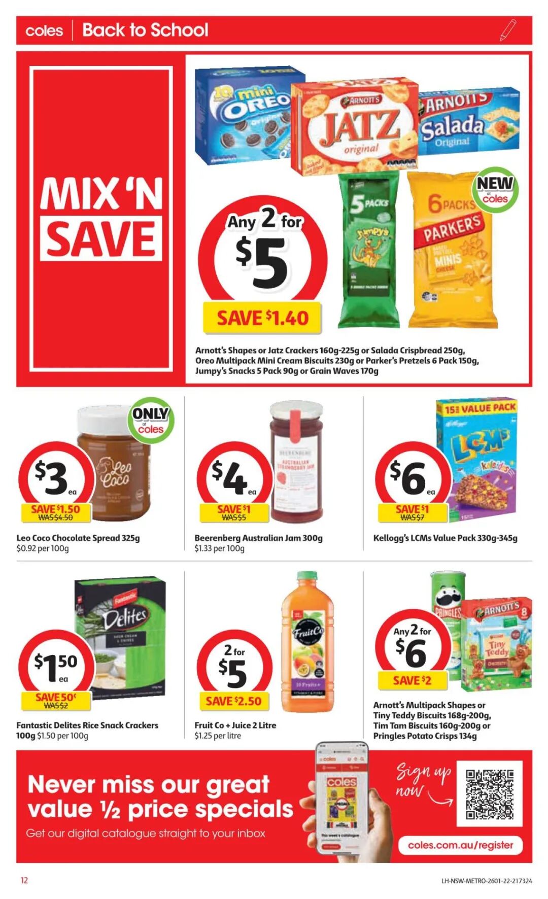1月26日-2月1日！Coles最新半价商品目录出炉，花生酱、橄榄油等在列（组图） - 24