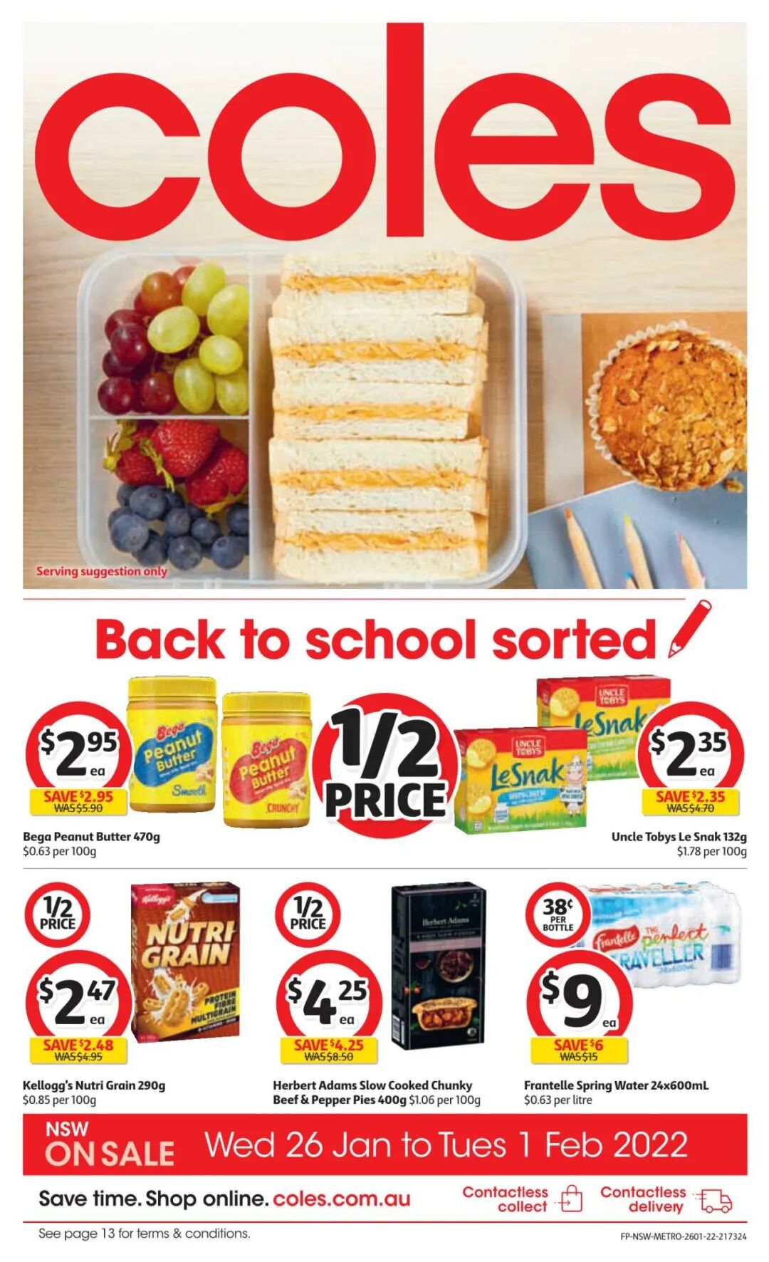 1月26日-2月1日！Coles最新半价商品目录出炉，花生酱、橄榄油等在列（组图） - 14