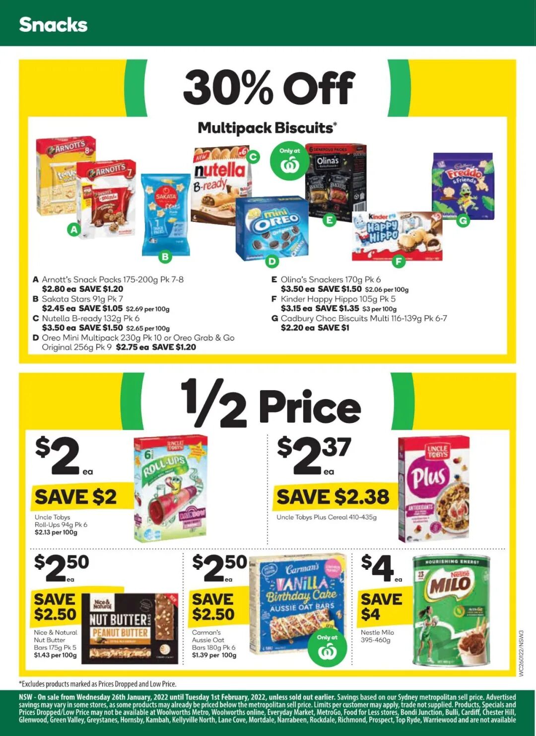 1月26日-2月1日！Woolies最新半价商品目录出炉，儿童画笔、洗衣液等在列（组图） - 3