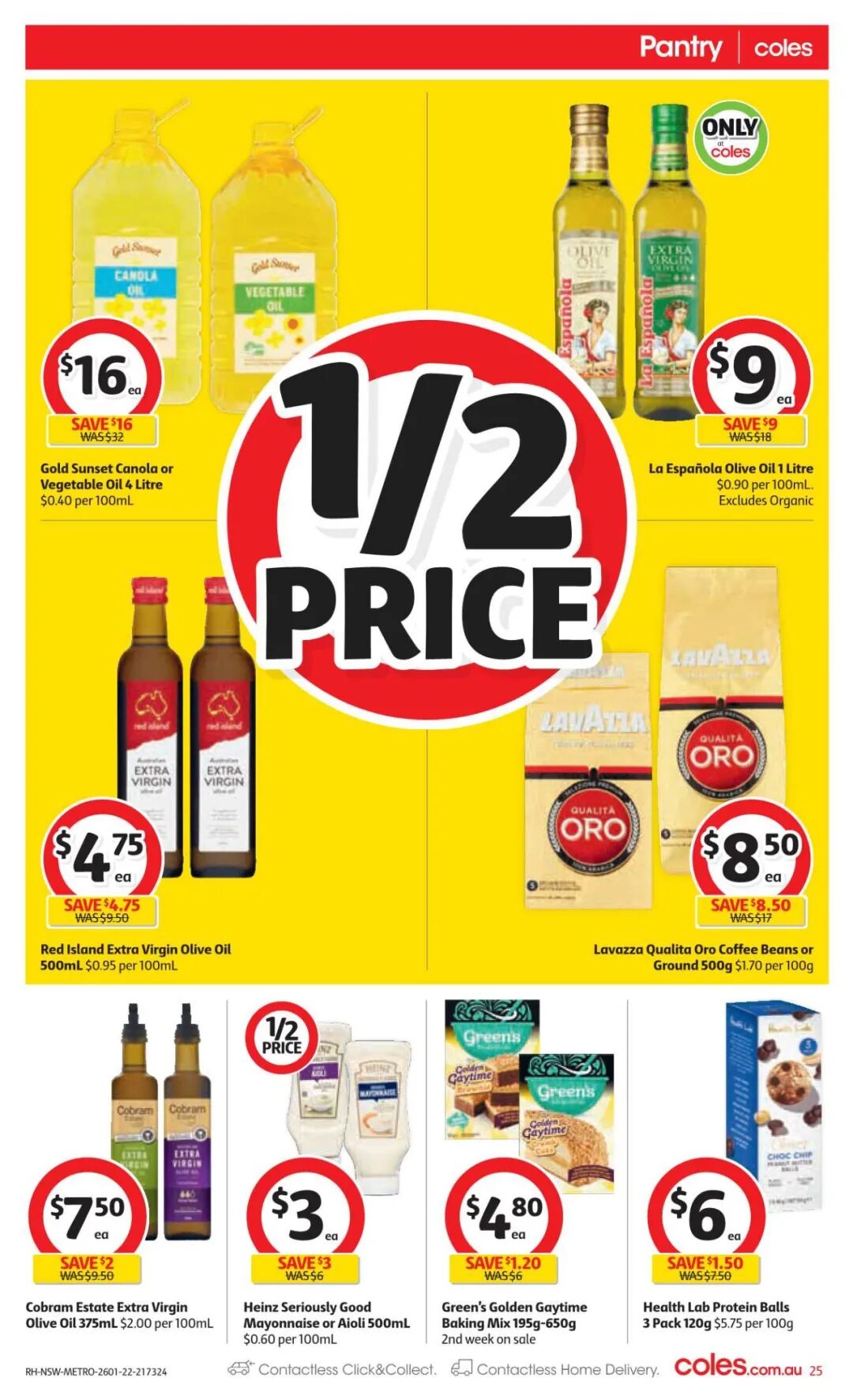 1月26日-2月1日！Coles最新半价商品目录出炉，花生酱、橄榄油等在列（组图） - 6