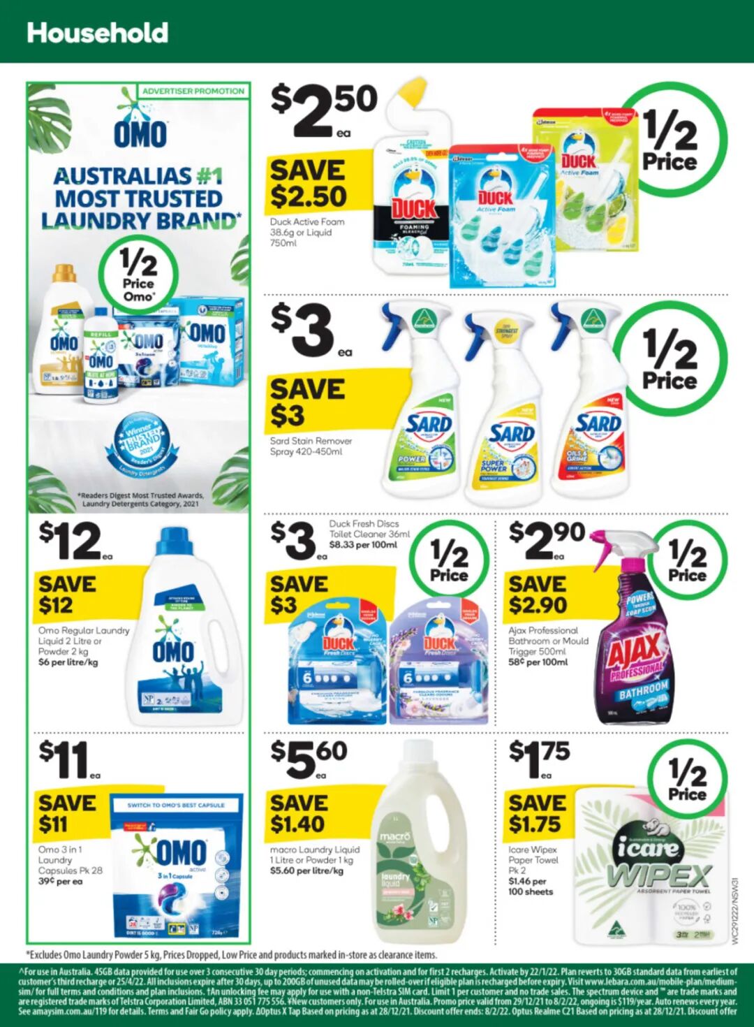 12月29日-1月4日！Woolies最新半价商品目录出炉，保鲜盒防晒霜等在列（组图） - 12