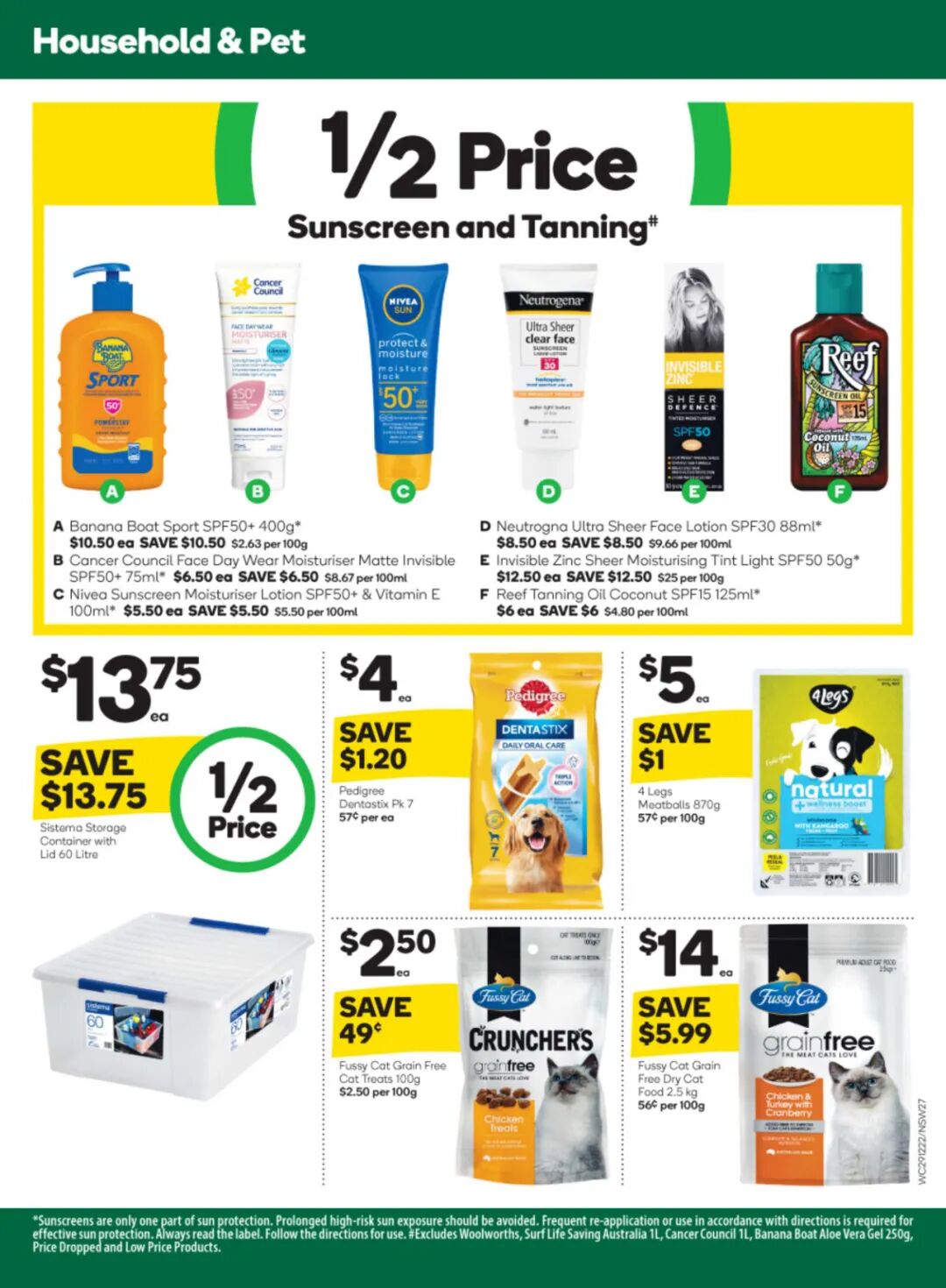 12月29日-1月4日！Woolies最新半价商品目录出炉，保鲜盒防晒霜等在列（组图） - 10