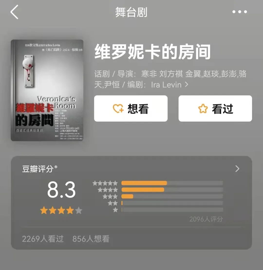 戏剧界的终极恐惧！《维罗妮卡的房间》颤栗来袭！