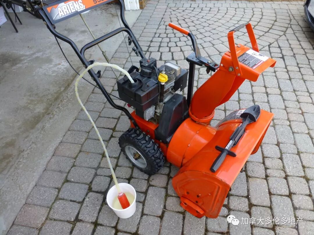 铲雪机非使用季节保养及存放