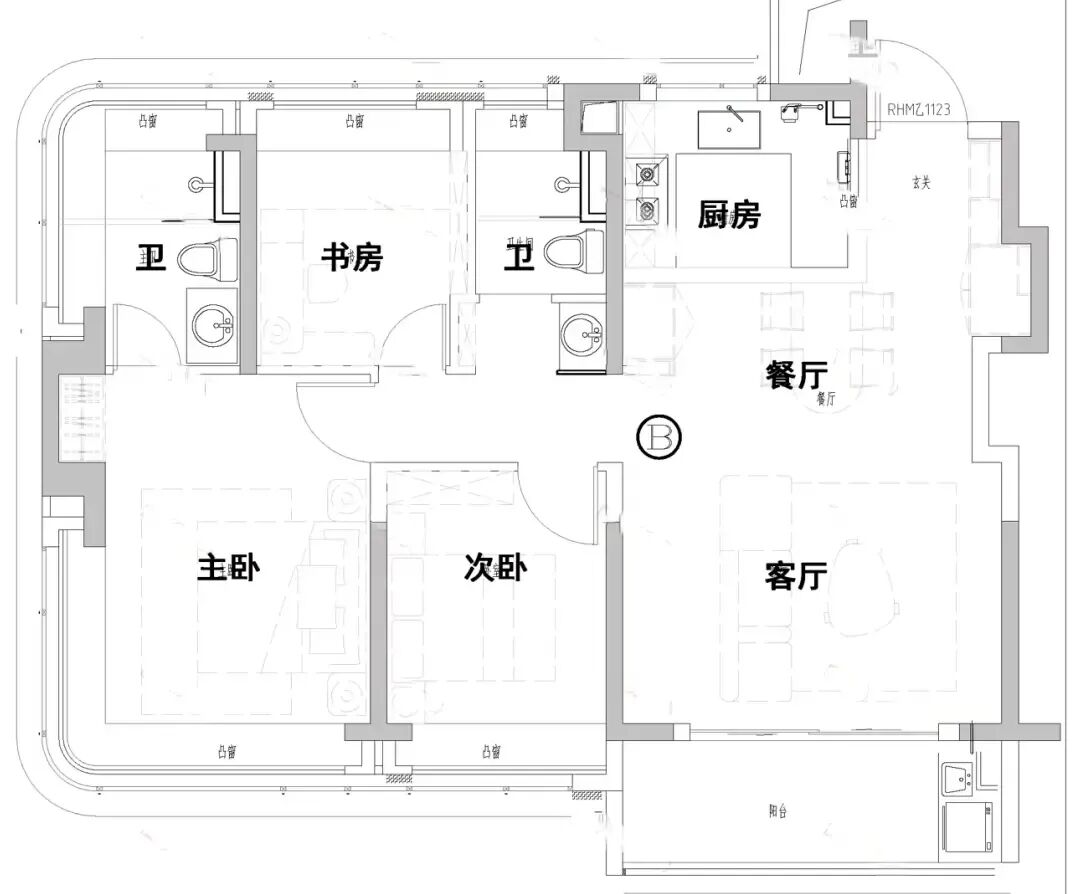 183㎡户型图