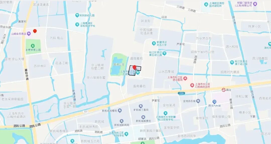 泗泾森屿-位置图