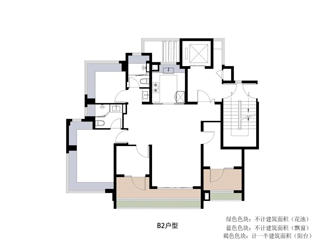 越秀·天屿B2户型图