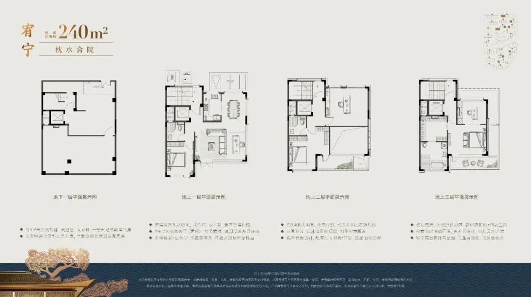 叠加别墅户型图展示空间布局