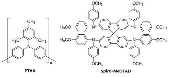 图1. ptaa及spiro-meotad结构.图片来自网络