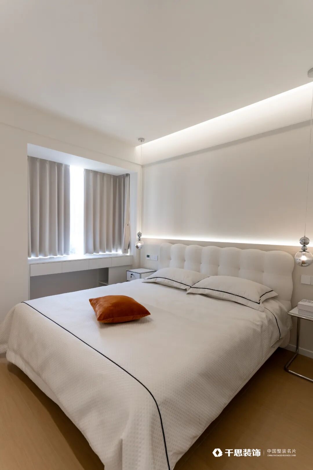 装修案例|一键开启128m05舒适亲子宅,素色系现代简约风,太会装了