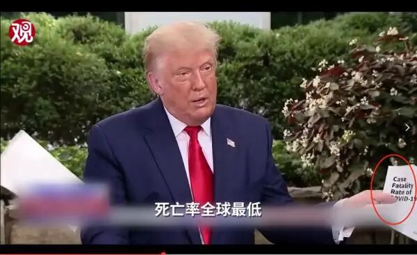 为证明“美国死亡率世界最低”，特朗普拿出一张精心设计的图表，坚称“我可能比任何人都对”（组图） - 1