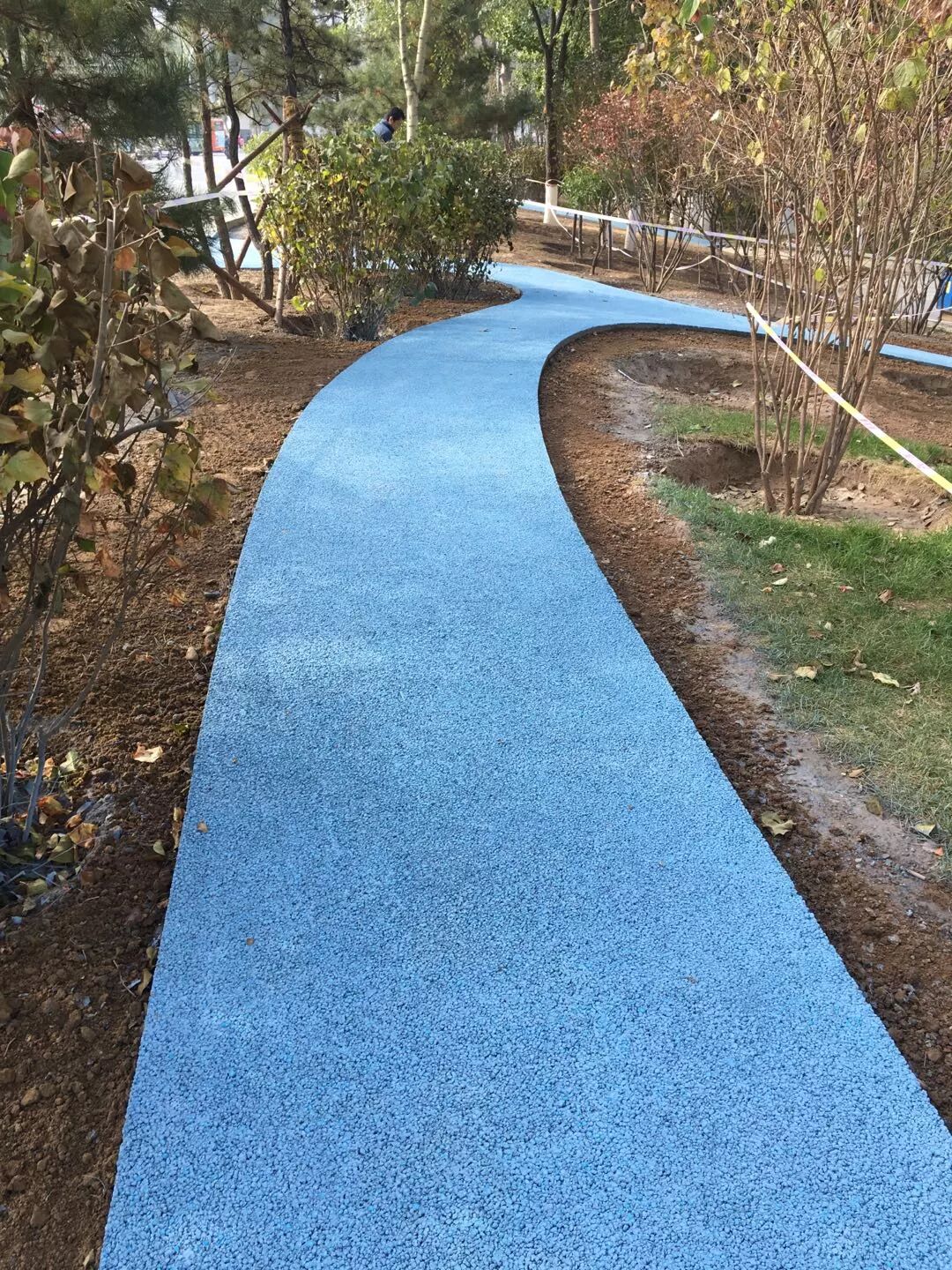 行知路游园步道海绵城市建设项目透水混凝土铺装工程【山东建筑材料网