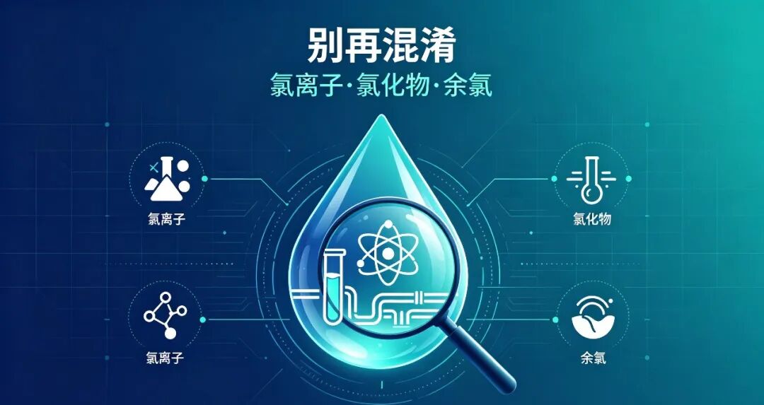 华美水质答疑课堂丨别再傻傻分不清：氯离子、氯化物、余氯的核心区别（行业检测必看）