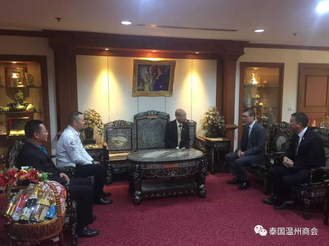 泰国温州商会赴中总拜访陈振治主席并出席欢迎驻泰大使吕健公宴