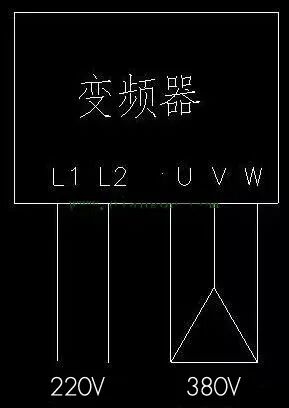 家里只有220V电源，如何让变频器驱动三相电机转动起来？的图2