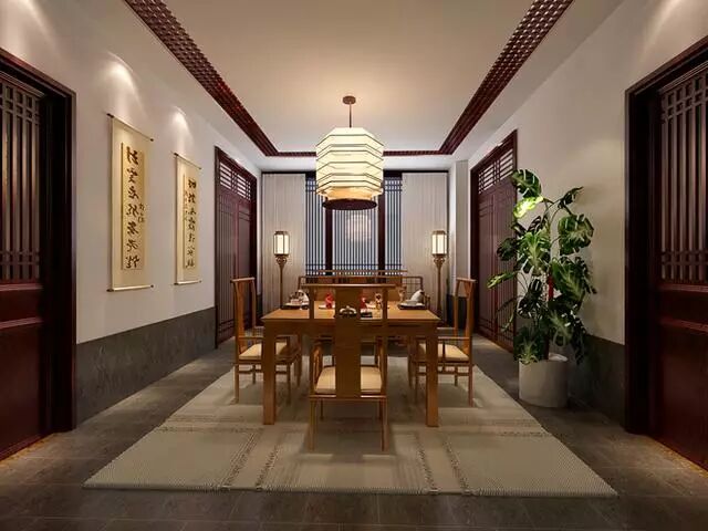 略偏复古风的中式装修这设计很有品味!