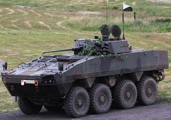 波兰狼獾轮式装甲车施展换头术，加装长钉导弹强化反坦克能力的图2
