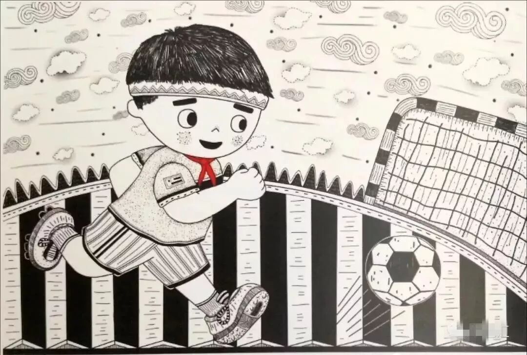 收藏:儿童线描画绘画技巧! - 艺术考级网