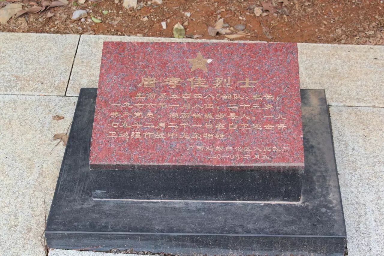 广西靖西县烈士陵园湖南籍邵阳地区烈士墓碑照
