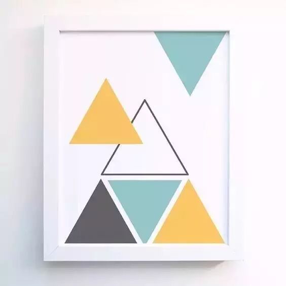 往墙上刷个三角形,家十年之内都是样板间