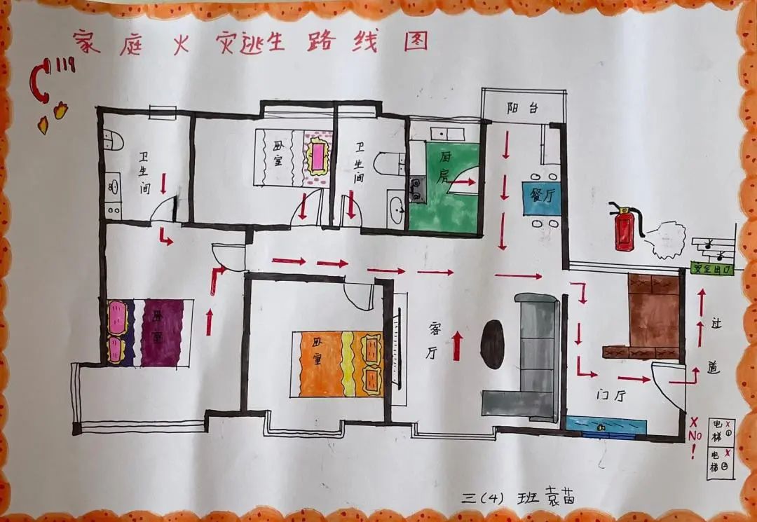 2021-2022學年消防安全宣傳教育系列活動——手繪