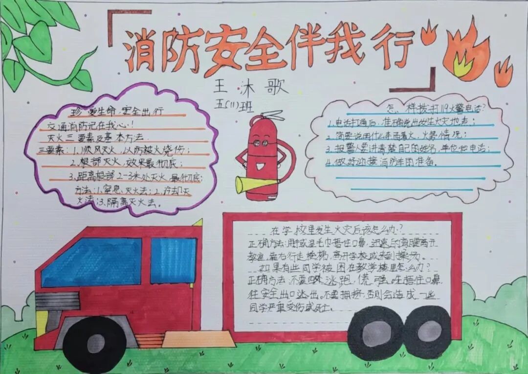 2022学年消防安全宣传教育系列活动——手绘"家庭逃生路线图"作品展