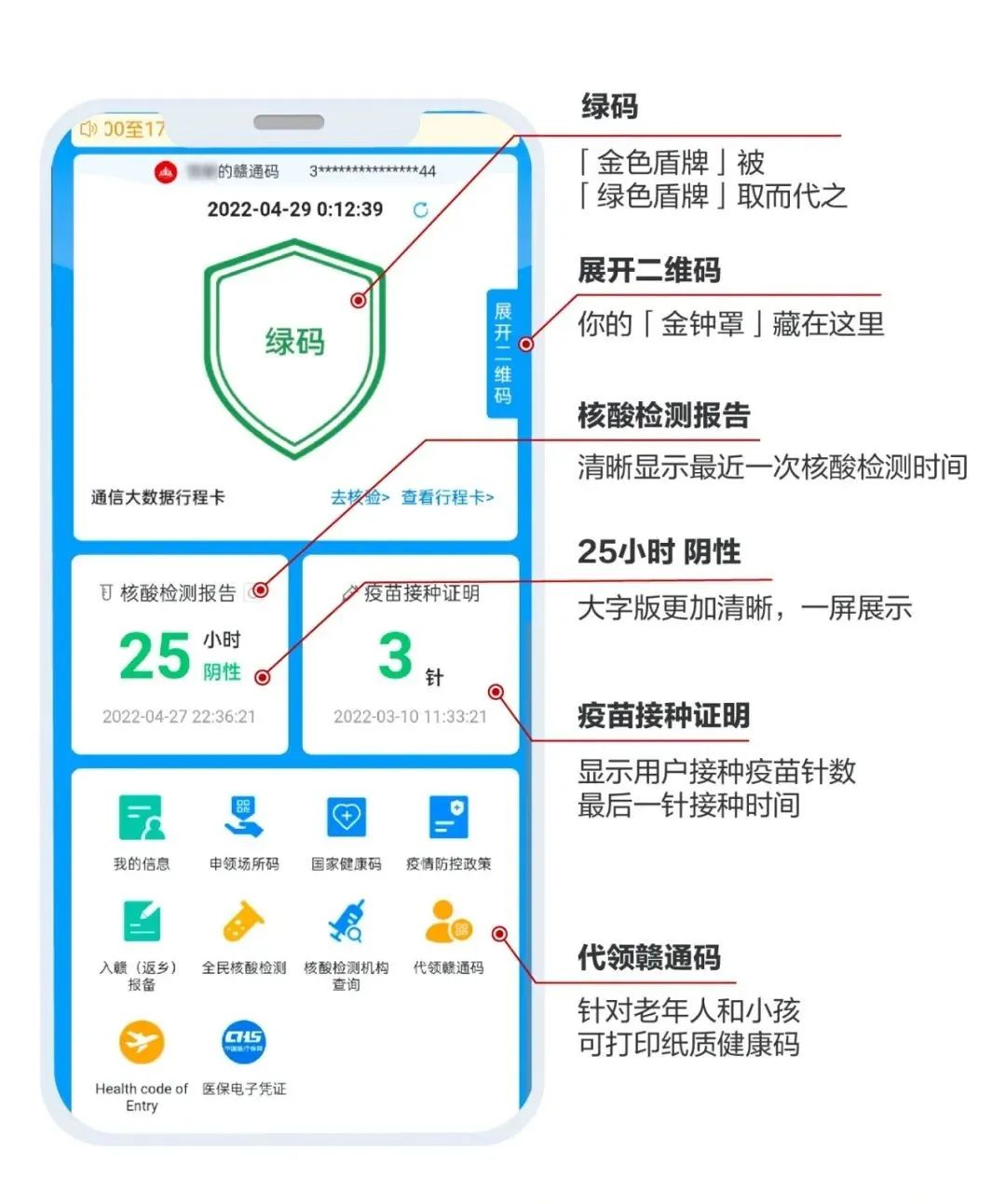 疫苗接种证明,赣通码已升级我们可以看到打开赣通码支付宝小程序赣通