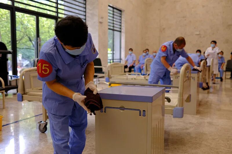 什么是床单位以赛促学、以赛促练——我院举办床单位终末消毒技能比武_https://www.jmylbn.com_新闻资讯_第7张