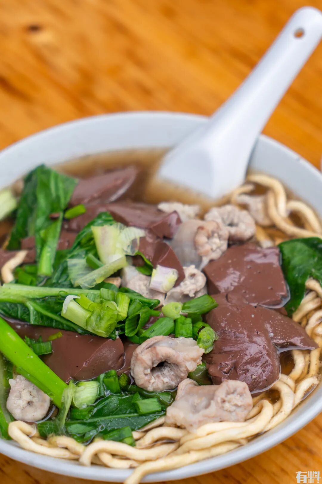 粉肠和猪红都处理得很干净,没有一点腥味,吸满汤汁的它们每一口都在我