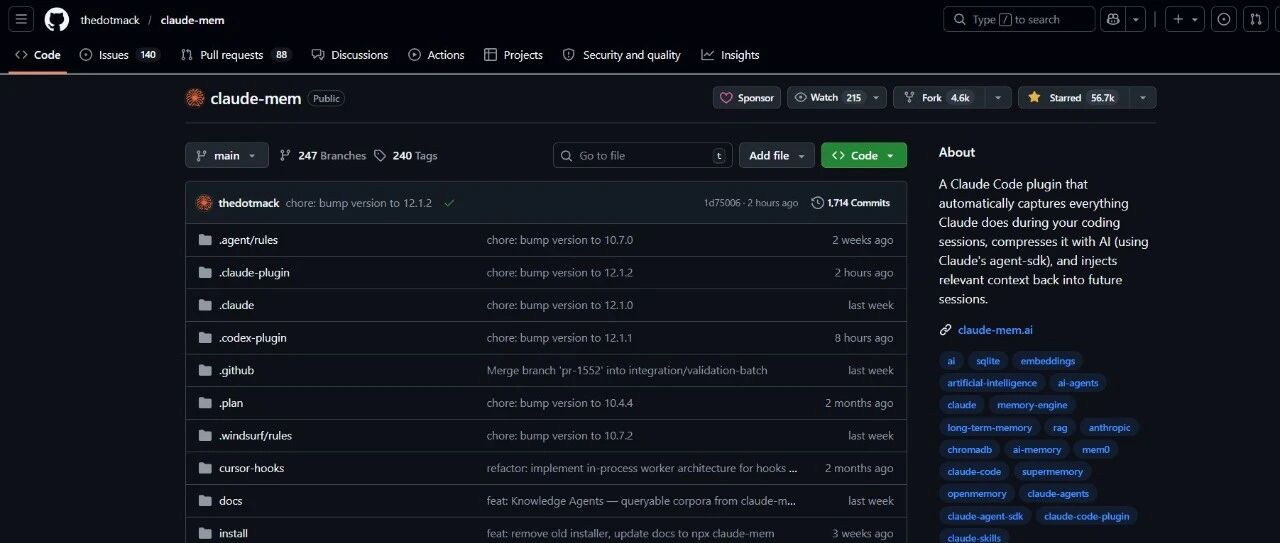 2026年Claude-Mem：给Claude加上“记忆”，AI终于不再健忘了