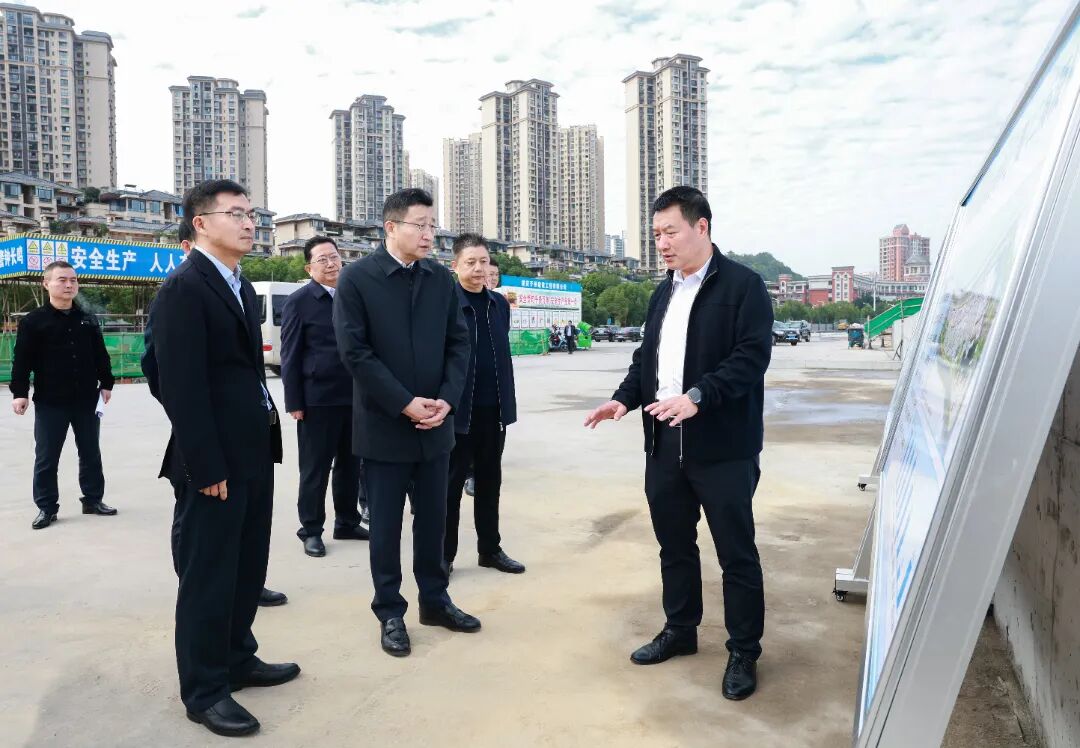 调研水上运动中心项目建设情况。崔家清 摄.jpg