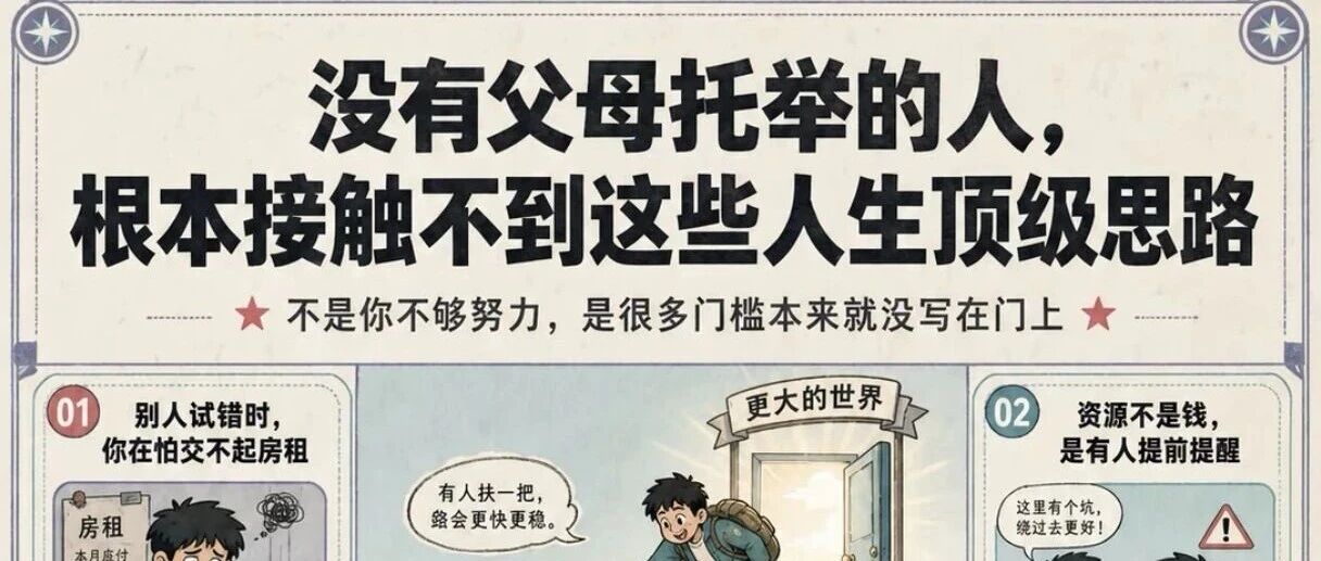 出身普通、没人托举的人，如何翻身？五道难关，关关考验人性