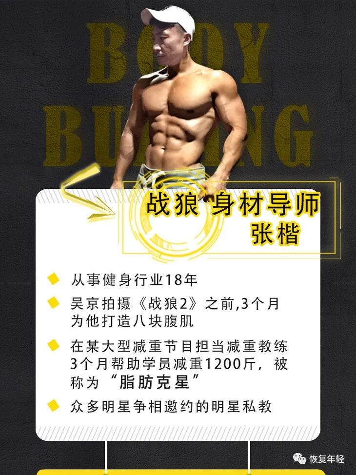 明星健身教练张楷鼎力推荐Somaderm凝胶