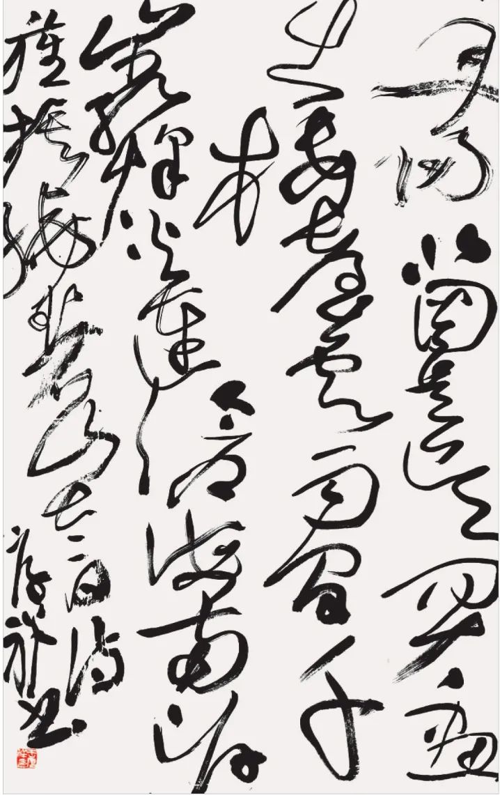 王厚祥草書節錄李白《永王東巡歌十一首》中堂 書寫材質:宣紙丹陽北固