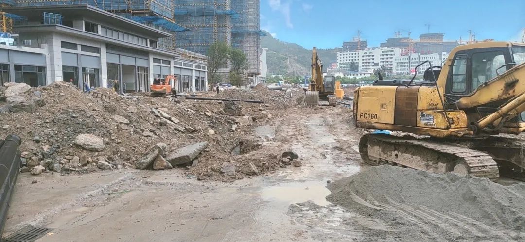 闽清梅溪新城一期道路路网项目（支路六）开工