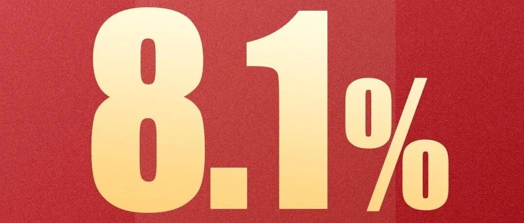 报，8.1%！114367000000000
