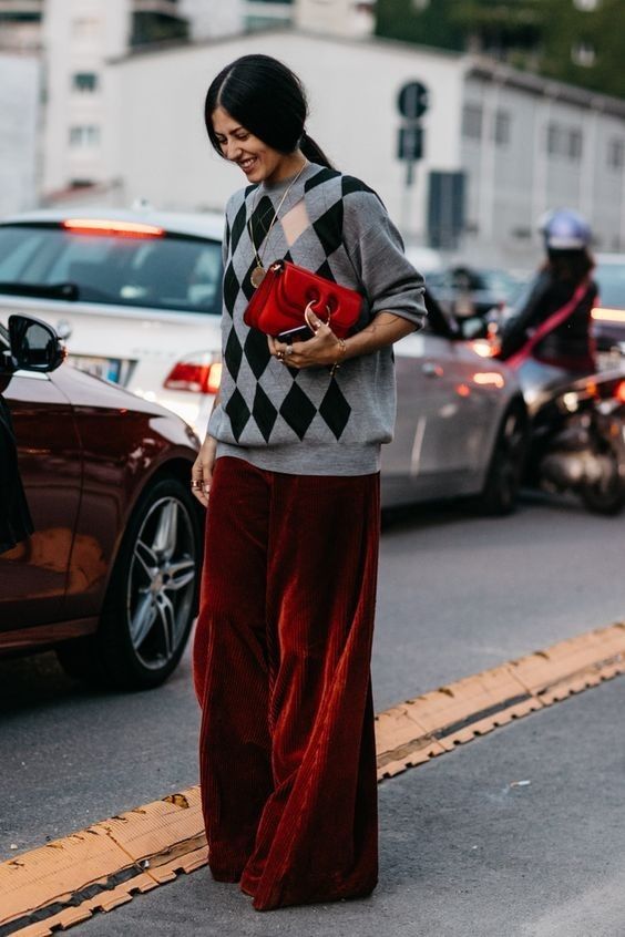 毛衣+闊腿褲，才是2019最時髦混搭cp！ 時尚 第9張