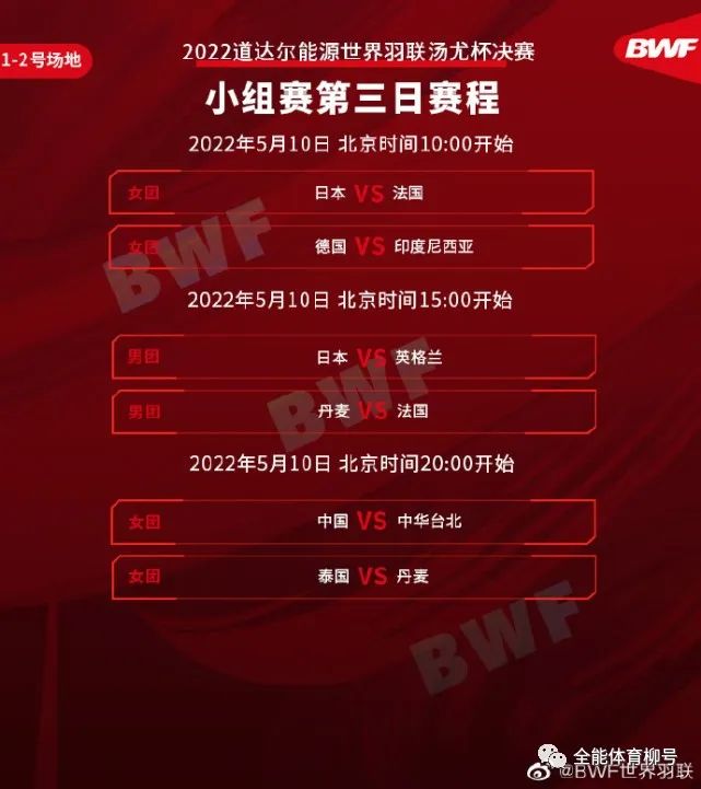 羽球|CCTV5直播尤伯杯：中国队誓夺16冠，2个5-0横扫，小组末战力争3连胜