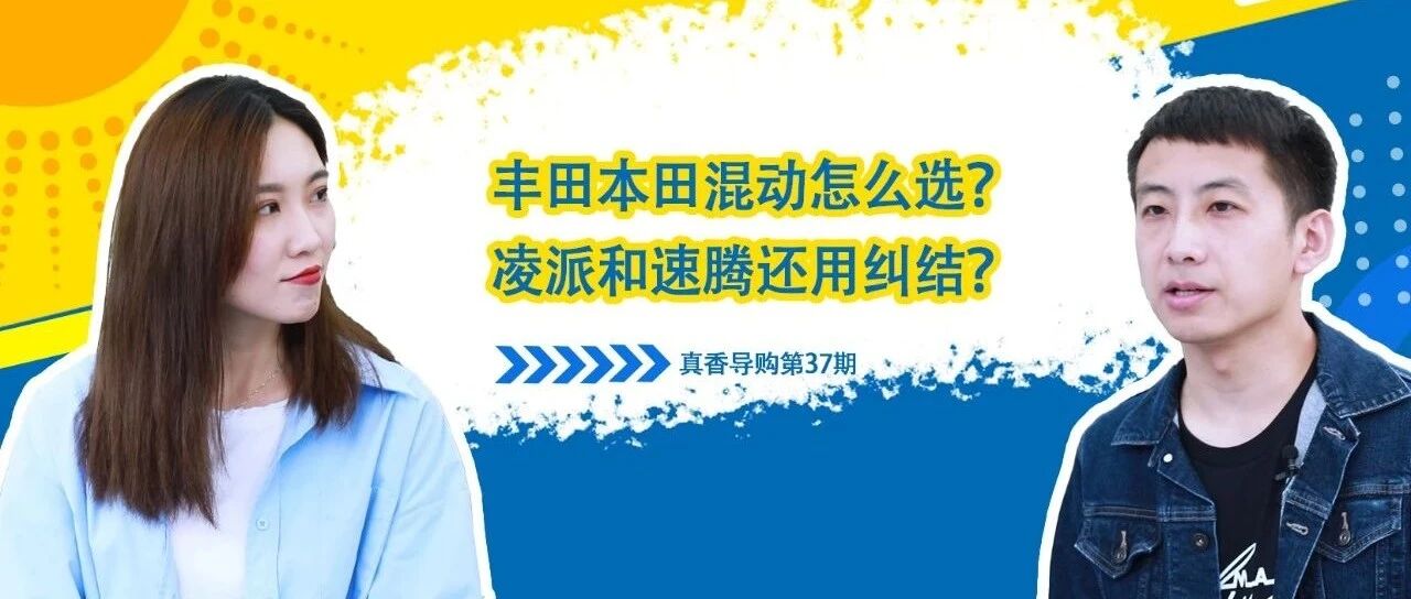 丰田本田混动怎么选？凌派和速腾还用纠结？丨真香导购第37期