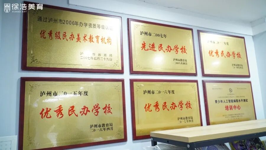 徐浩美育新闻泸州市副市长罗素平泸州市江阳区副区长苏菲等领导莅临我